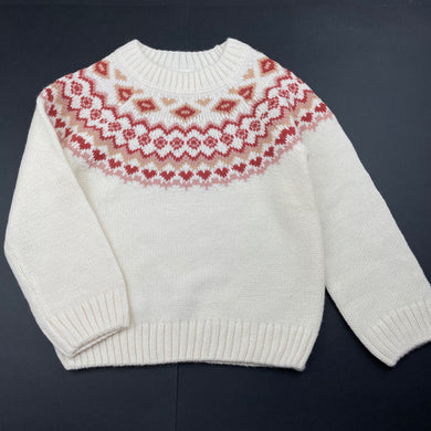 Girls Mango, knitted sweater / jumper, EUC, size 3,  