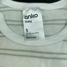 Load image into Gallery viewer, unisex Anko, soft cotton bodysuit / romper, EUC, size 1,  