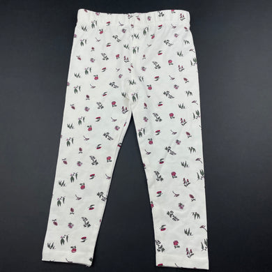 Girls Dymples, floral stretchy leggings / bottoms, EUC, size 1,  