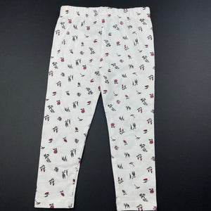Girls Dymples, floral stretchy leggings / bottoms, EUC, size 1,  