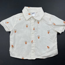 Load image into Gallery viewer, Boys Anko, Christmas cotton short sleeve shirt, EUC, size 1,  