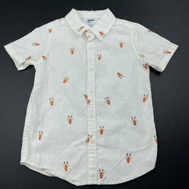 Boys Anko, Christmas cotton short sleeve shirt, EUC, size 3,  