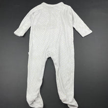 Load image into Gallery viewer, unisex Marquise, grey cotton coverall / romper, FUC, size 0,  