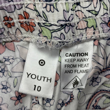 Load image into Gallery viewer, Girls Target, lightweight floral cotton pyjama shorts, EUC, size 10,  