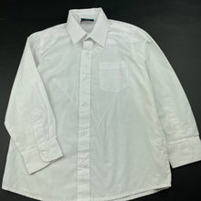 Load image into Gallery viewer, Boys School Zone, white long sleeve school shirt, FUC, size 6,  