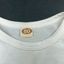 Load image into Gallery viewer, unisex white, bodysuit / romper, GUC, size 0,  