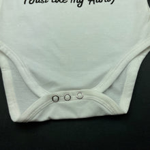 Load image into Gallery viewer, unisex white, bodysuit / romper, GUC, size 0,  