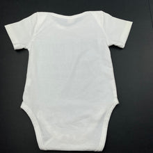 Load image into Gallery viewer, unisex white, bodysuit / romper, GUC, size 0,  