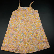 Load image into Gallery viewer, Girls Target, paisley viscose / linen summer dress, EUC, size 10, L: 73cm