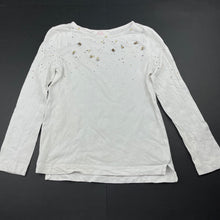 Load image into Gallery viewer, Girls Indie, embellished cotton long sleeve t-shirt / top, FUC, size 4,  