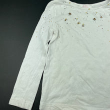 Load image into Gallery viewer, Girls Indie, embellished cotton long sleeve t-shirt / top, FUC, size 4,  