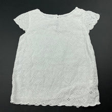 Load image into Gallery viewer, Girls Target, lined broderie cotton top, marks lower back, FUC, size 3,  