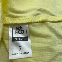 Load image into Gallery viewer, Girls Kids &amp; Co, yellow cotton tank top, shell, FUC, size 7,  