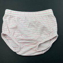 Load image into Gallery viewer, Girls Kids &amp; Co, pink stripe nappy cover / bloomers, EUC, size 00,  