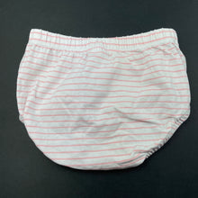 Load image into Gallery viewer, Girls Kids &amp; Co, pink stripe nappy cover / bloomers, EUC, size 00,  