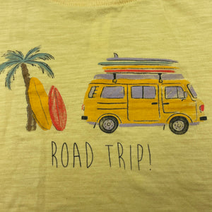 Boys Dymples, yellow organic cotton t-shirt / top, GUC, size 1,  