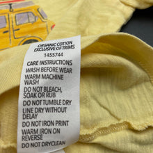 Load image into Gallery viewer, Boys Dymples, yellow organic cotton t-shirt / top, GUC, size 1,  