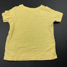 Load image into Gallery viewer, Boys Dymples, yellow organic cotton t-shirt / top, GUC, size 1,  