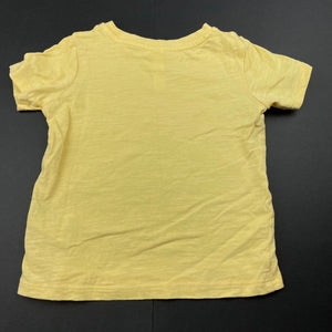 Boys Dymples, yellow organic cotton t-shirt / top, GUC, size 1,  