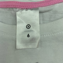 Load image into Gallery viewer, Girls Target, white cotton t-shirt / top, unicorn, EUC, size 6,  