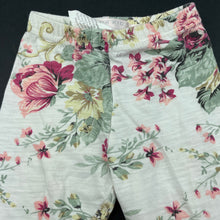 Load image into Gallery viewer, Girls Designer Kidz, floral leggings / bottoms, elasticated, GUC, size 00,  