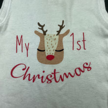 Load image into Gallery viewer, unisex Baby Berry, cotton Christmas singlet top, GUC, size 00,  
