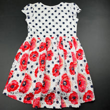 Load image into Gallery viewer, Girls Flapdoodles, lined floral party dress, GUC, size 6, L: 55cm at front