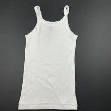 Load image into Gallery viewer, Girls Bonds, white cotton singlet top, GUC, size 6,  