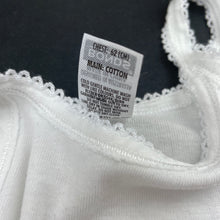 Load image into Gallery viewer, Girls Bonds, white cotton singlet top, GUC, size 6,  