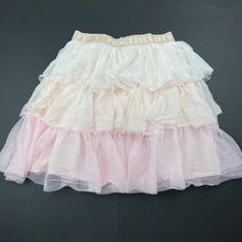 Load image into Gallery viewer, Girls Disney, Princess, cotton lined tulle skirt, elasticated, L: 37cm, GUC, size 7,  