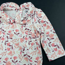 Load image into Gallery viewer, Girls Anko, floral stretchy bodysuit / romper, GUC, size 0000,  
