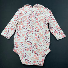 Load image into Gallery viewer, Girls Anko, floral stretchy bodysuit / romper, GUC, size 0000,  