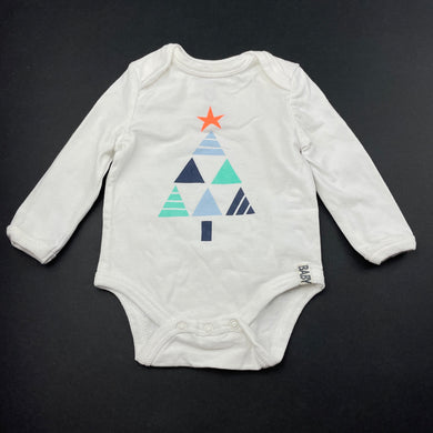 unisex Cotton On, Christmas bodysuit / romper, GUC, size 0000,  