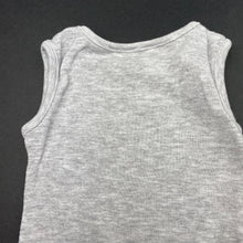 Load image into Gallery viewer, unisex Dymples, grey marle singlet top, GUC, size 0000,  