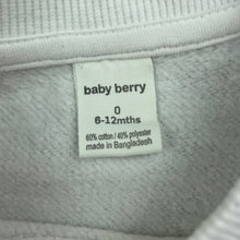 Load image into Gallery viewer, unisex Baby Berry, fleece lined sweater / jumper, FUC, size 0,  
