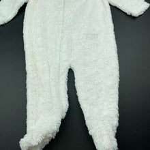 Load image into Gallery viewer, unisex Target, soft faux fur zip coverall / romper, EUC, size 1,  