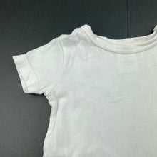 Load image into Gallery viewer, unisex Target, white cotton bodysuit / romper, FUC, size 00,  