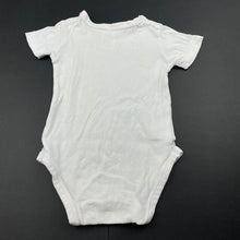 Load image into Gallery viewer, unisex Target, white cotton bodysuit / romper, FUC, size 00,  