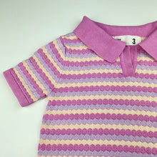 Load image into Gallery viewer, Girls Cotton On, knitted cotton short sleeve dress, GUC, size 3, L: 50cm