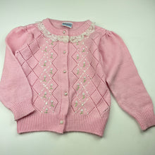 Load image into Gallery viewer, Girls Primaries, vintage style knitted cardigan, GUC, size 5,  