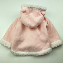 Load image into Gallery viewer, Girls Baby Patch, pink polar fleece hooded jacket, NEW, size 00,  
