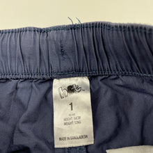 Load image into Gallery viewer, Boys H&amp;T, lightweight cotton shorts, elasticated, FUC, size 1,  