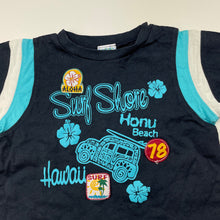 Load image into Gallery viewer, Boys H&amp;T, navy cotton t-shirt / top, surf, GUC, size 1,  