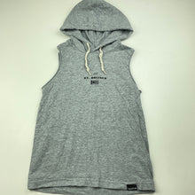 Load image into Gallery viewer, Boys St Goliath, grey marle sleeveless hooded top, FUC, size 4,  