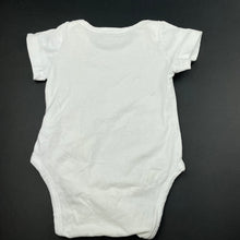 Load image into Gallery viewer, Girls white, cotton bodysuit / romper, dog, GUC, size 0,  