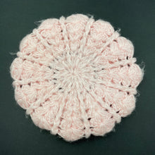Load image into Gallery viewer, Girls Pumpkin Patch, pink crochet beret hat, circum: 50-53cm, FUC, size 2-3,  