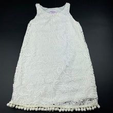 Load image into Gallery viewer, Girls Mango, lined floral lace dress, GUC, size 10, L: 71cm