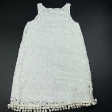 Load image into Gallery viewer, Girls Mango, lined floral lace dress, GUC, size 10, L: 71cm