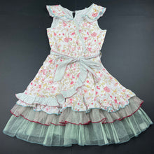 Load image into Gallery viewer, Girls CHINO Kids, floral summer party dress, button elastic loose, FUC, size 3, L: 58cm