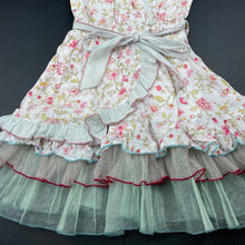 Load image into Gallery viewer, Girls CHINO Kids, floral summer party dress, button elastic loose, FUC, size 3, L: 58cm